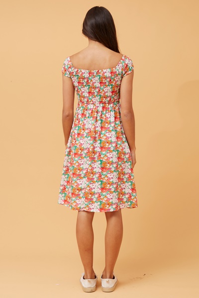 ROBIN FLORAL SHORT DRESS