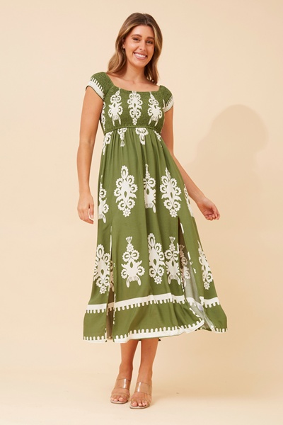 ROBIN OFF-SHOULDER MAXI RESS