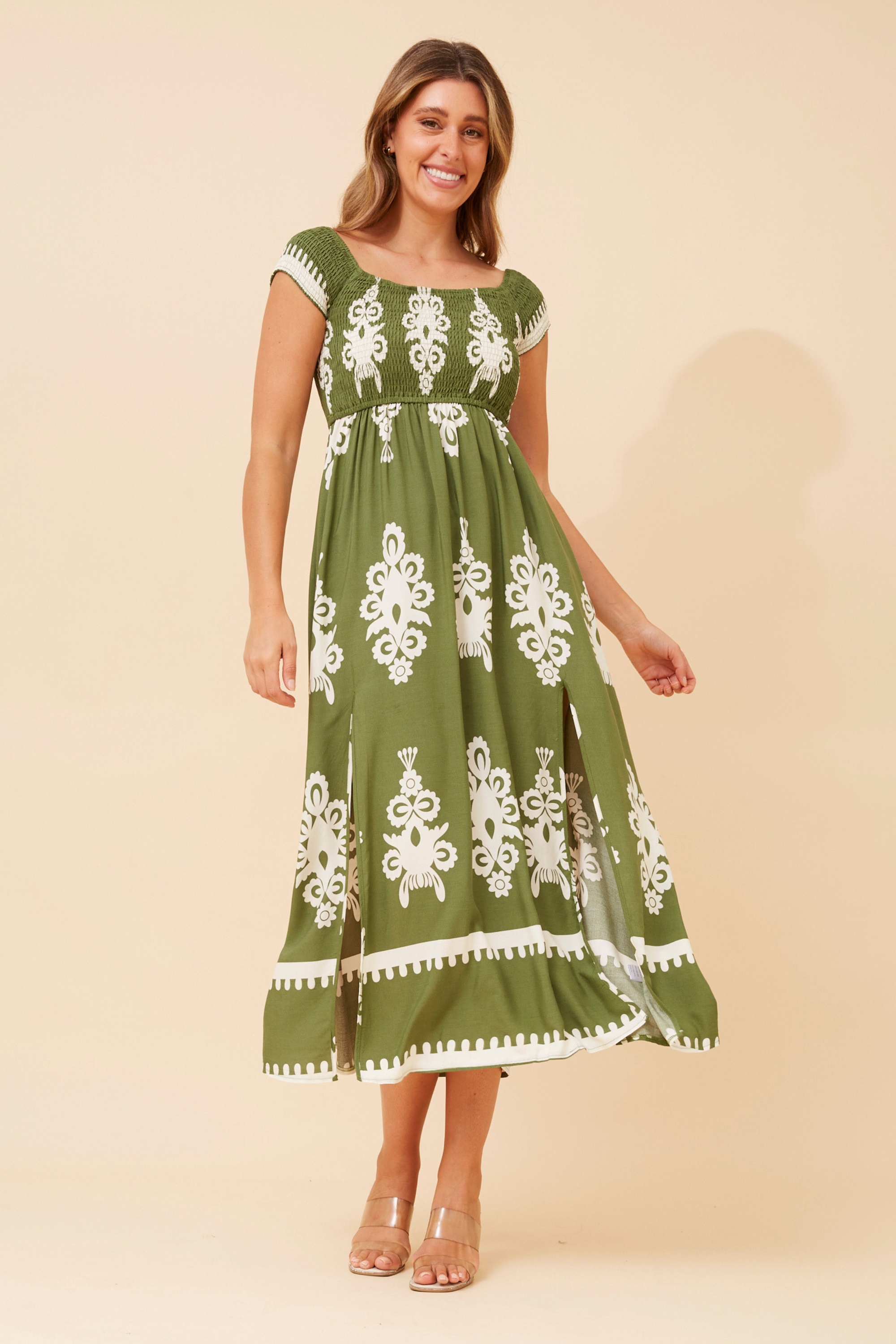 ROBIN OFF-SHOULDER MAXI RESS