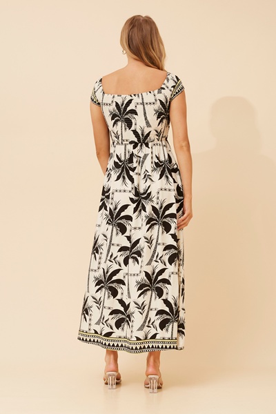 ROBIN PALM TREE PRINT DRESS
