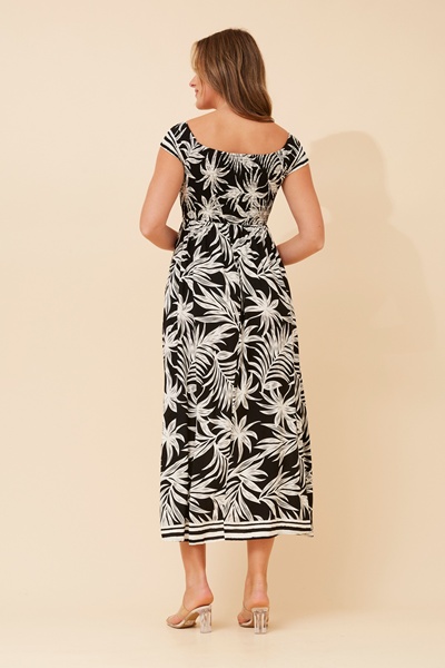 ROBIN TROPICAL PRINT MAXI DRESS