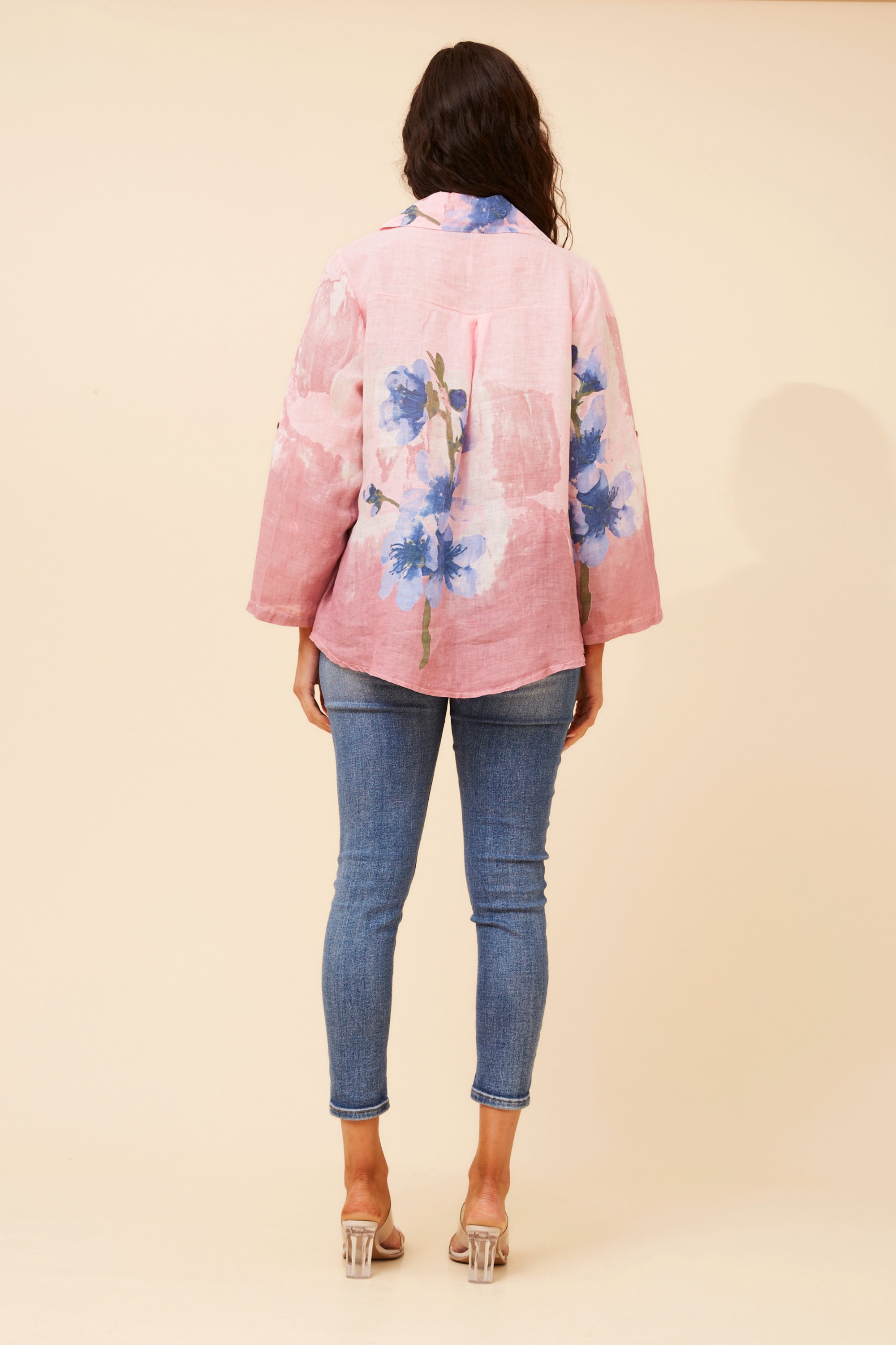 ROCCO FLORAL LINEN TOP