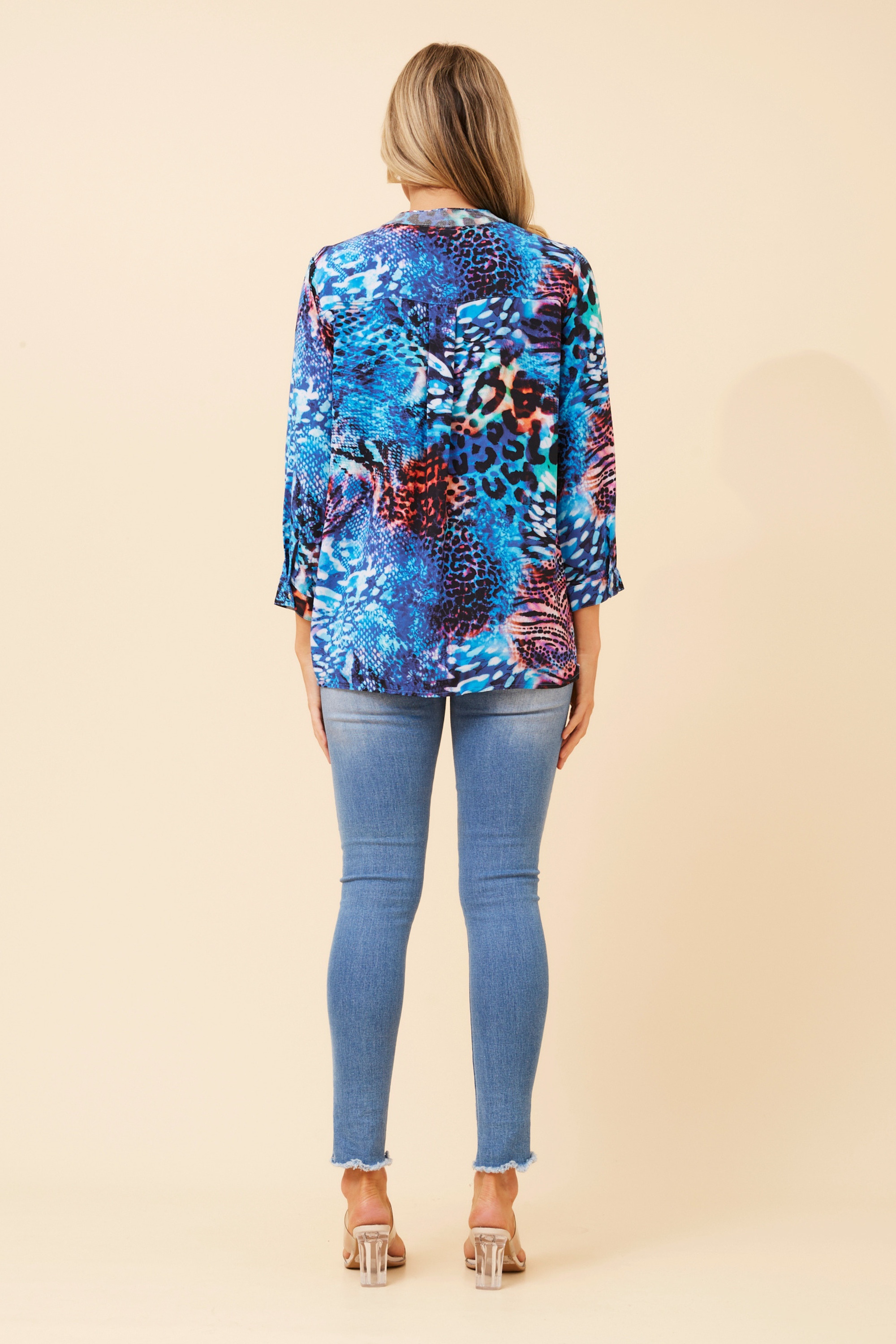 ROJIN ANIMAL PRINT BLOUSE