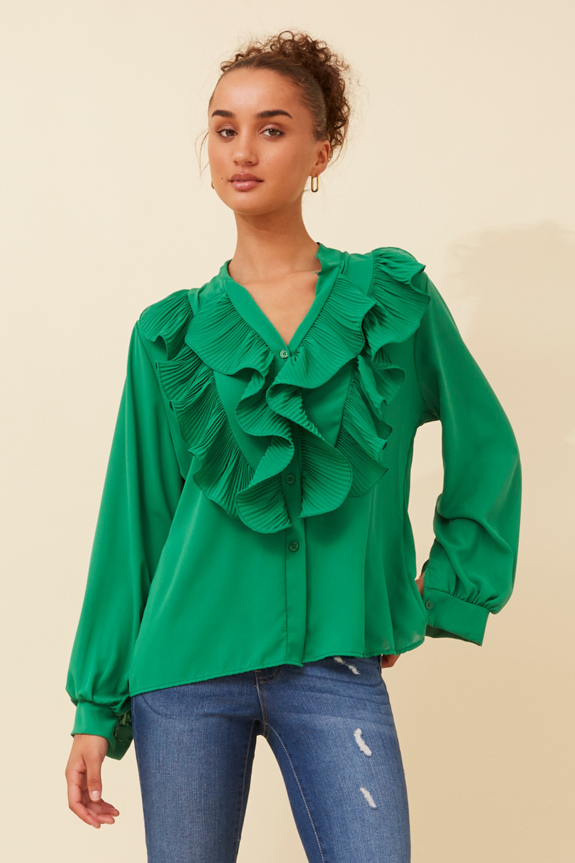 ROMILIA RUFFLE BLOUSE