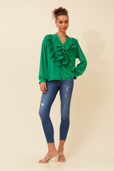 ROMILIA RUFFLE BLOUSE