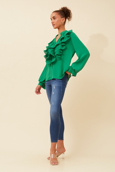ROMILIA RUFFLE BLOUSE