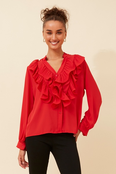 ROMILIA RUFFLE BLOUSE