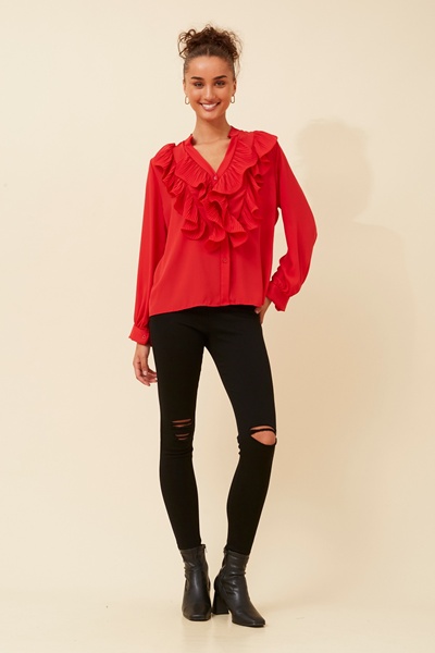 ROMILIA RUFFLE BLOUSE