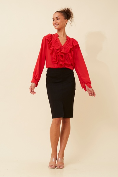 ROMILIA RUFFLE BLOUSE