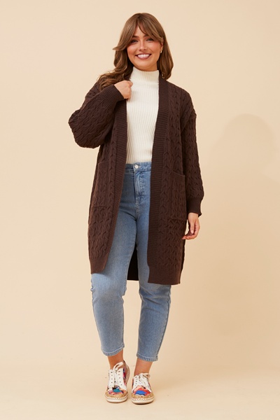 ROMILLY CABLE KNIT CARDIGAN