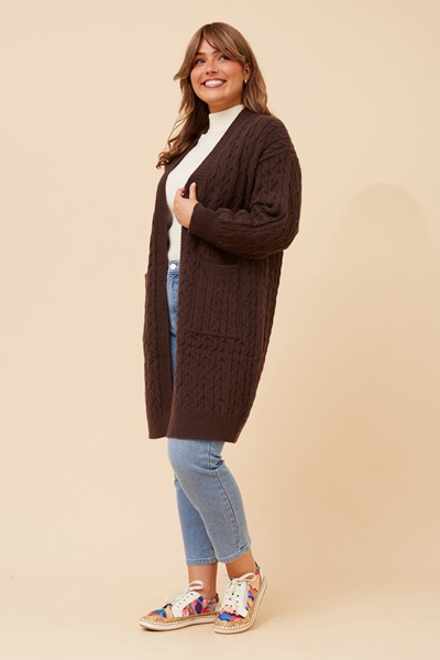 ROMILLY CABLE KNIT CARDIGAN