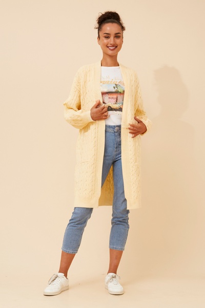 ROMILLY CABLE KNIT CARDIGAN