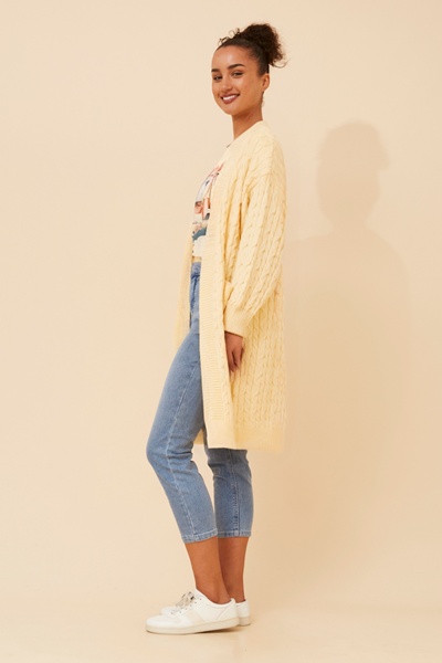 ROMILLY CABLE KNIT CARDIGAN