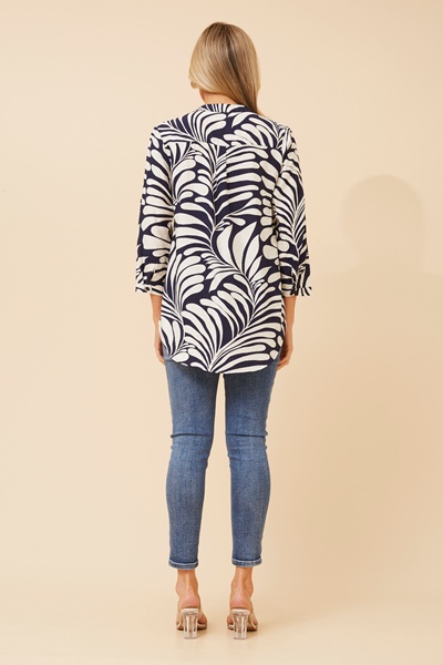 ROMINA ABSTRACT PRINT BLOUSE