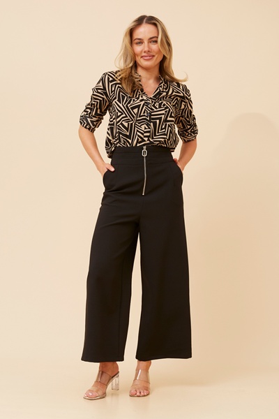 ROMINA ABSTRACT PRINT BLOUSE