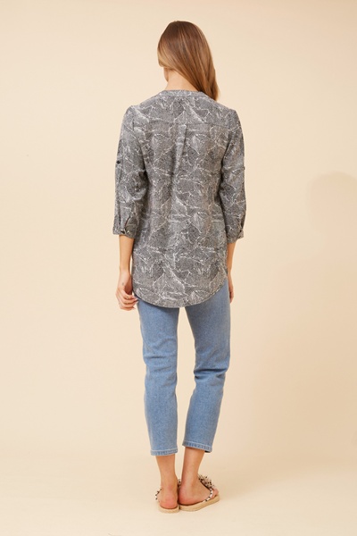 ROMINA ABSTRACT PRINT BLOUSE