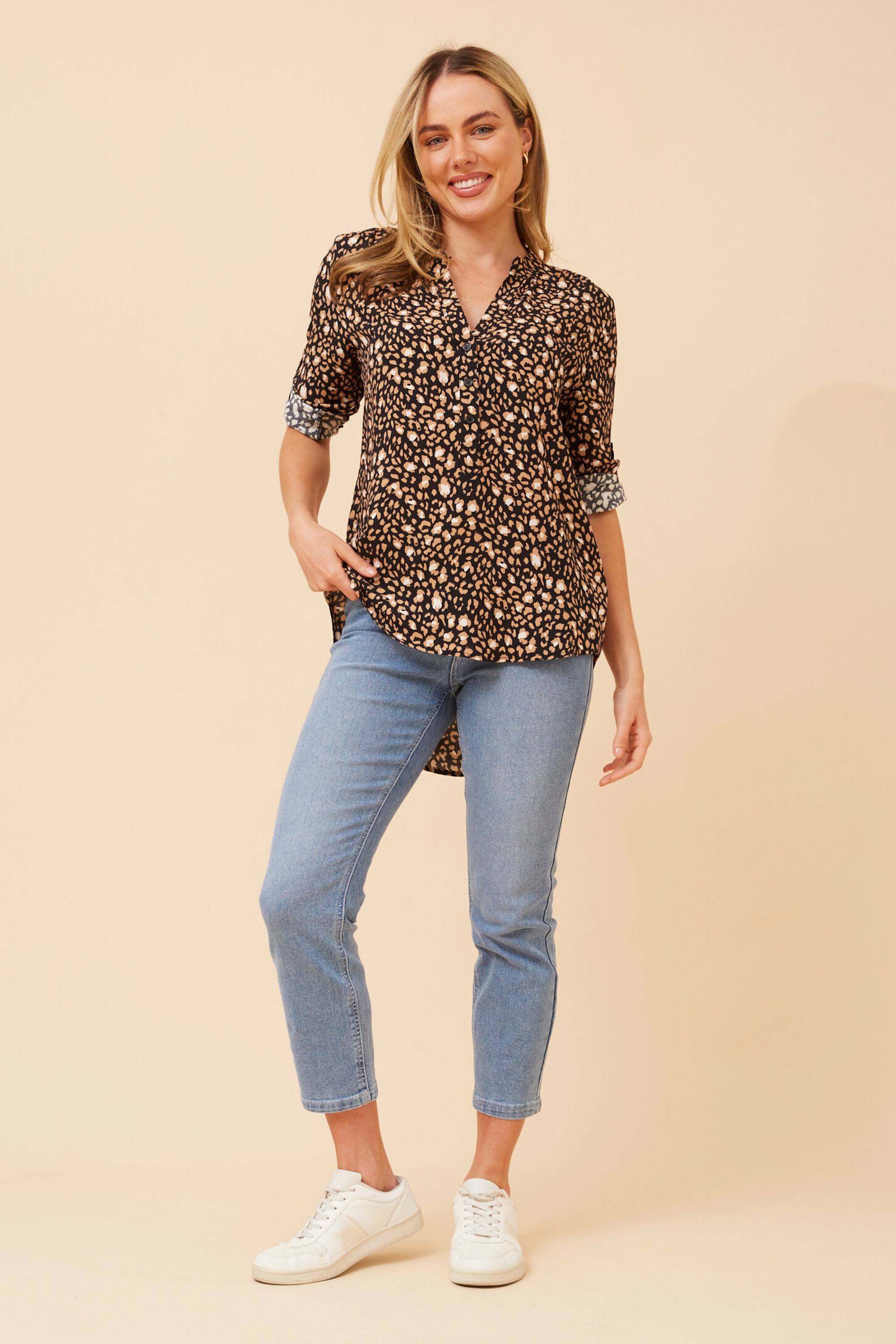 ROMINA ANIMAL PRINT BLOUSE