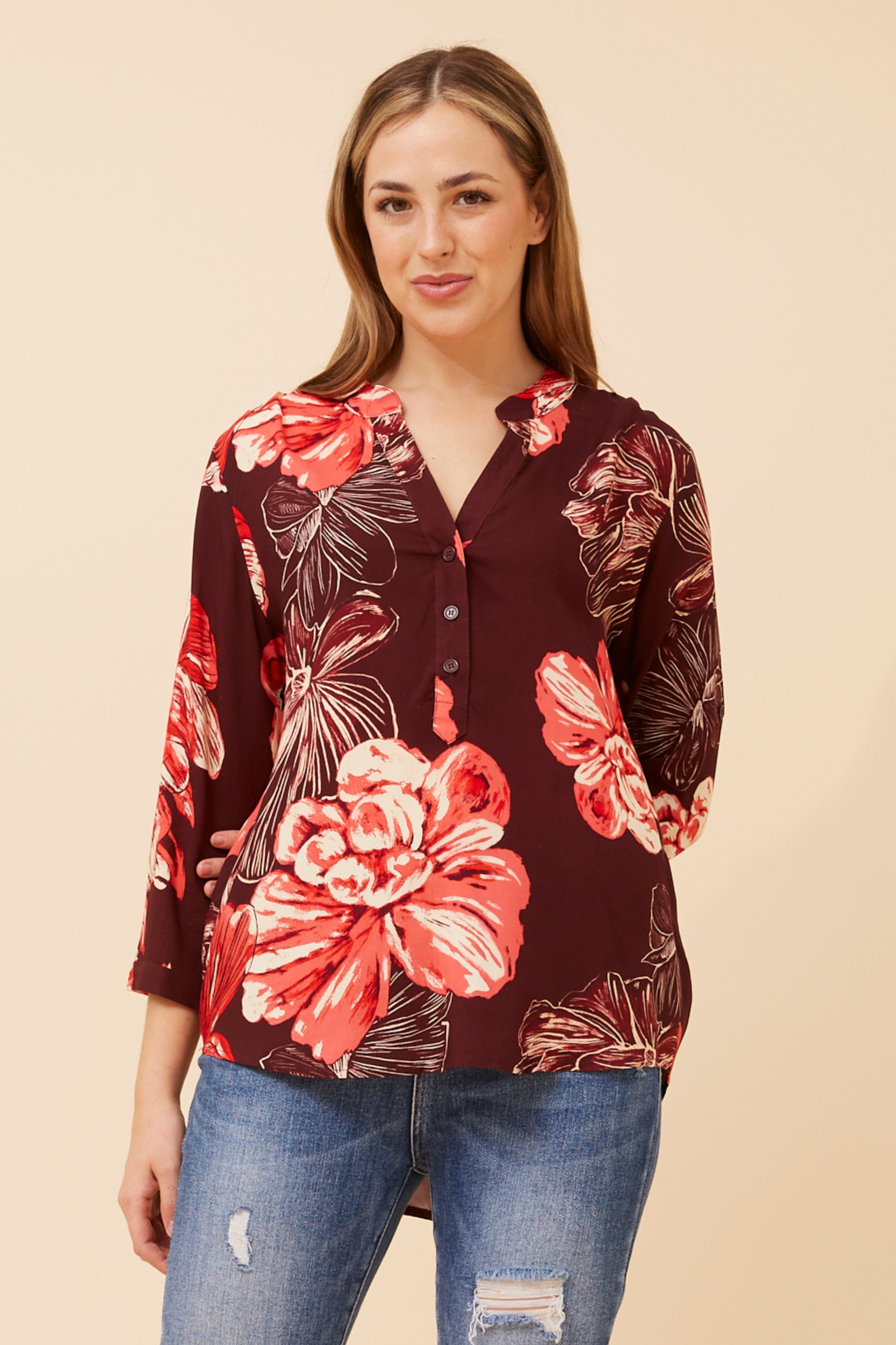 ROMINA FLORAL BLOUSE
