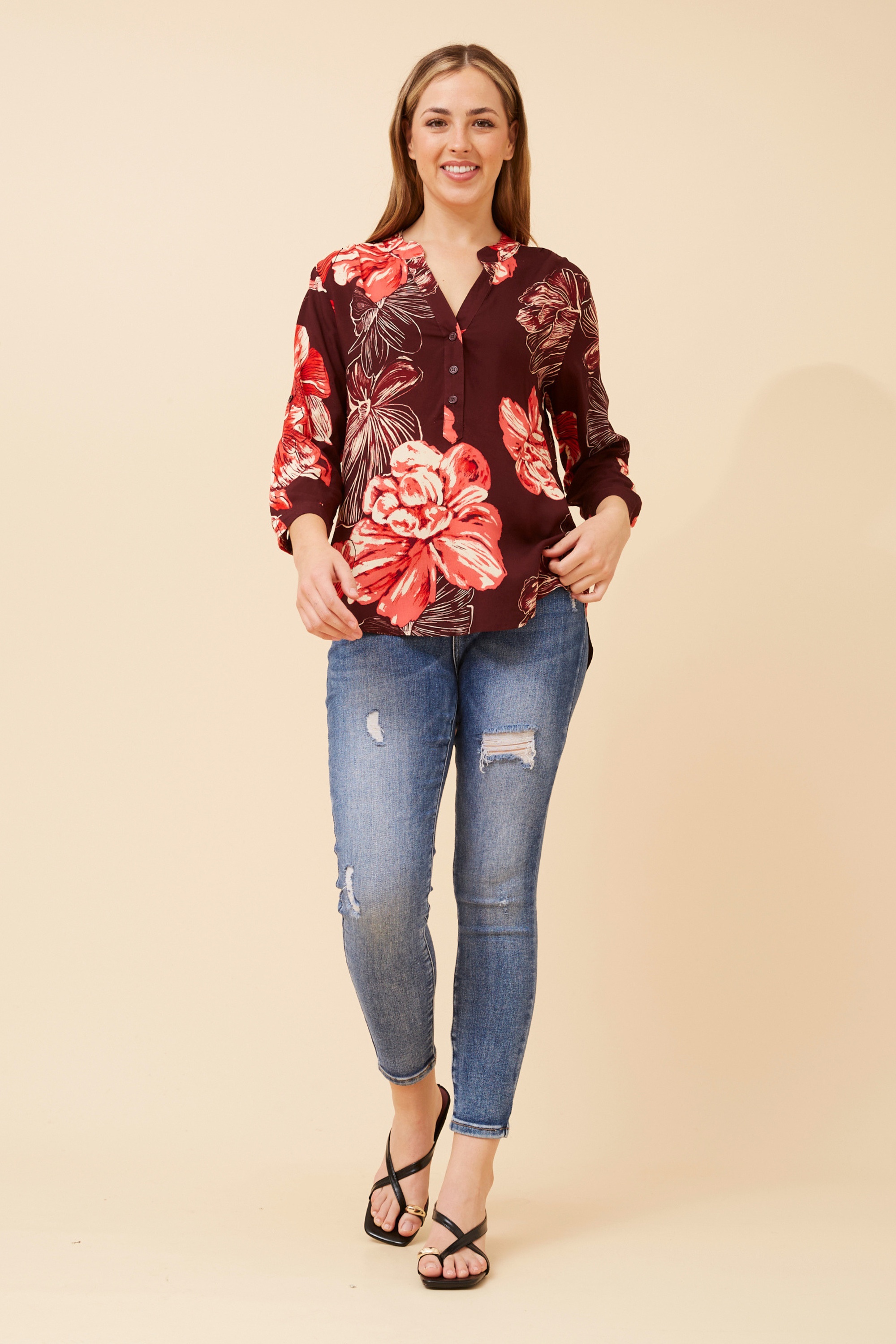 ROMINA FLORAL BLOUSE