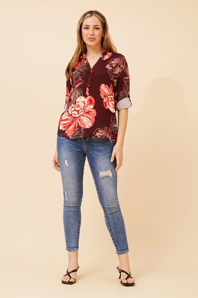 ROMINA FLORAL BLOUSE