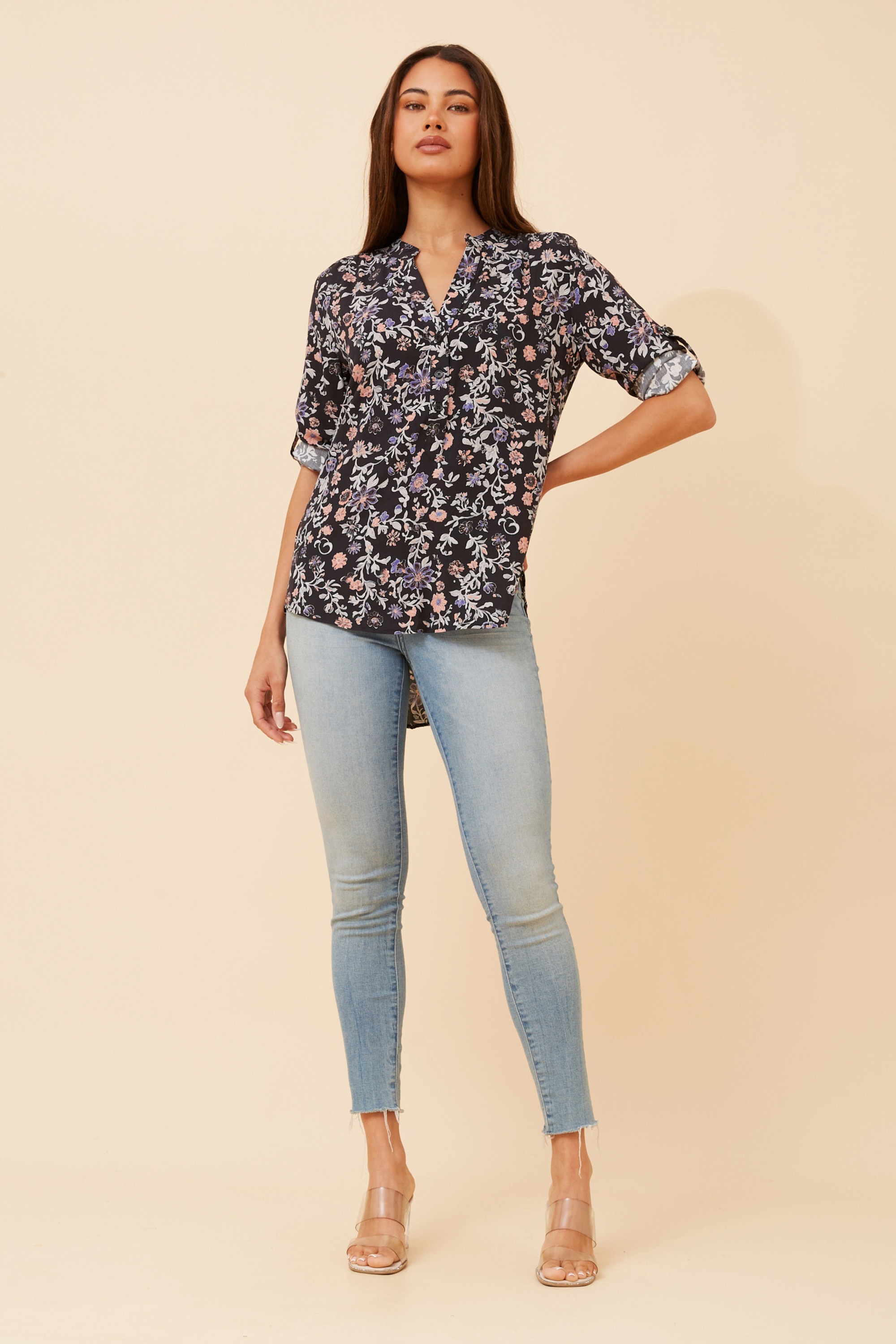 ROMINA FLORAL PRINT BLOUSE