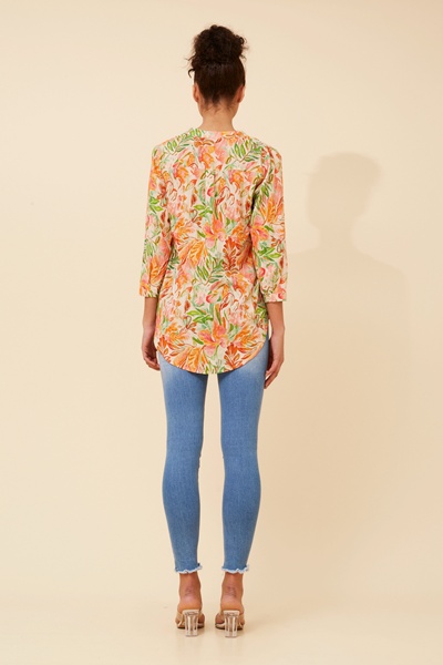 ROMINA LEAF PRINT BLOUSE