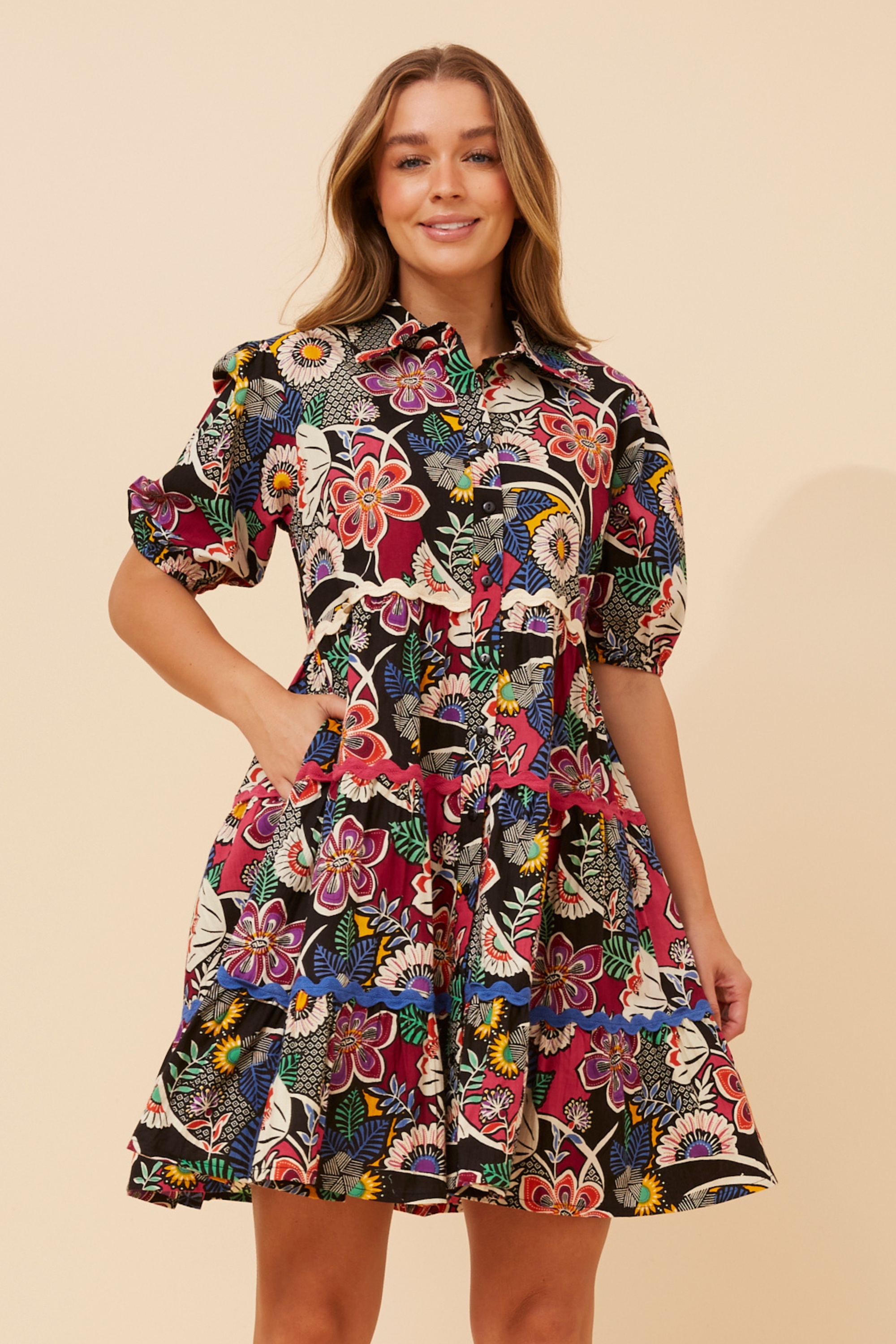 RONIKA FLORAL PRINT DRESS