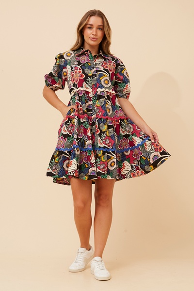 RONIKA FLORAL PRINT DRESS