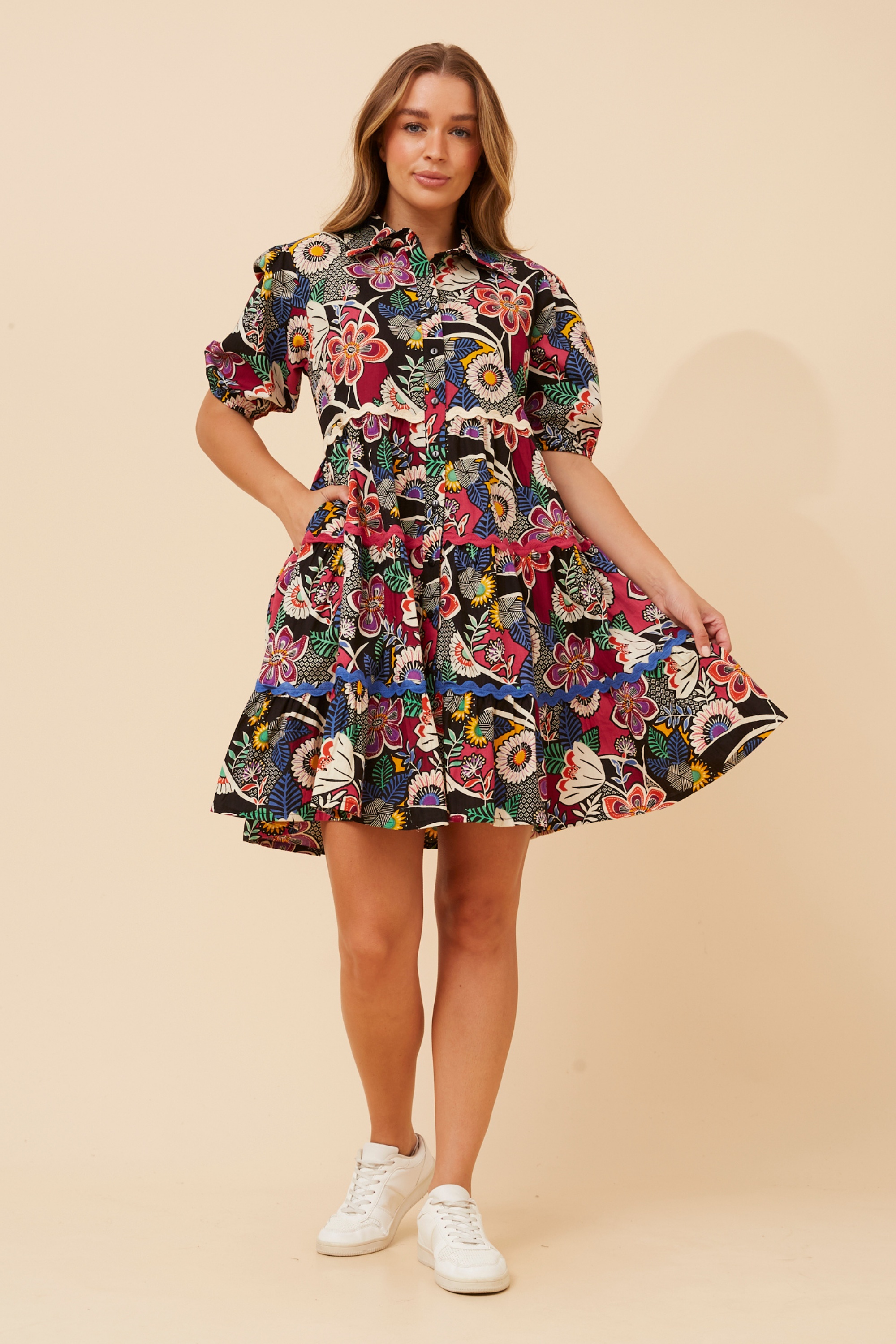RONIKA FLORAL PRINT DRESS