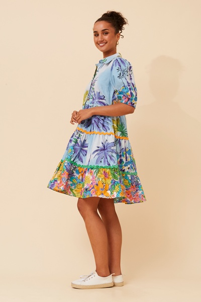 RONIKA TROPICAL PRINT DRESS