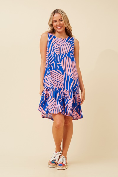 ROSABEL HEART PRINT SHORT DRESS