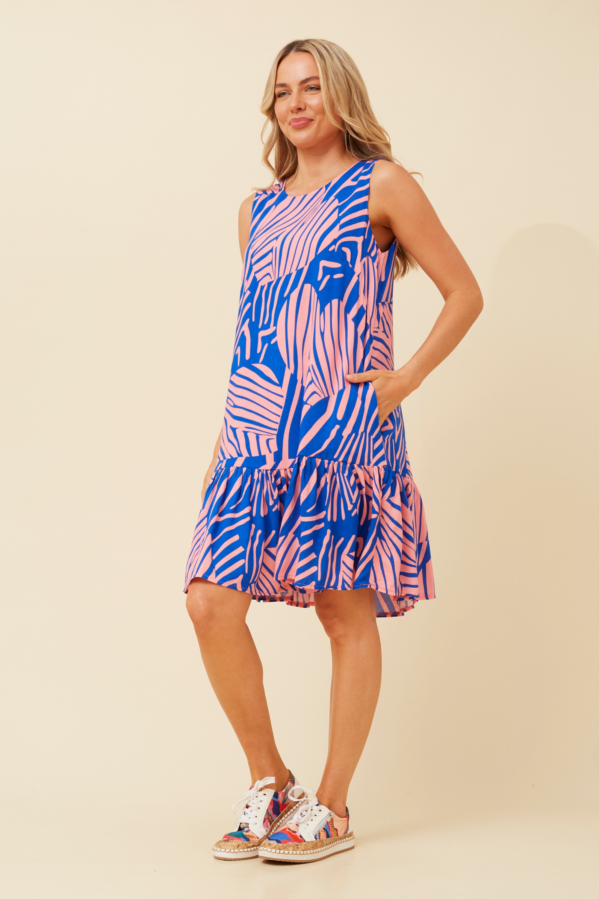 ROSABEL HEART PRINT SHORT DRESS