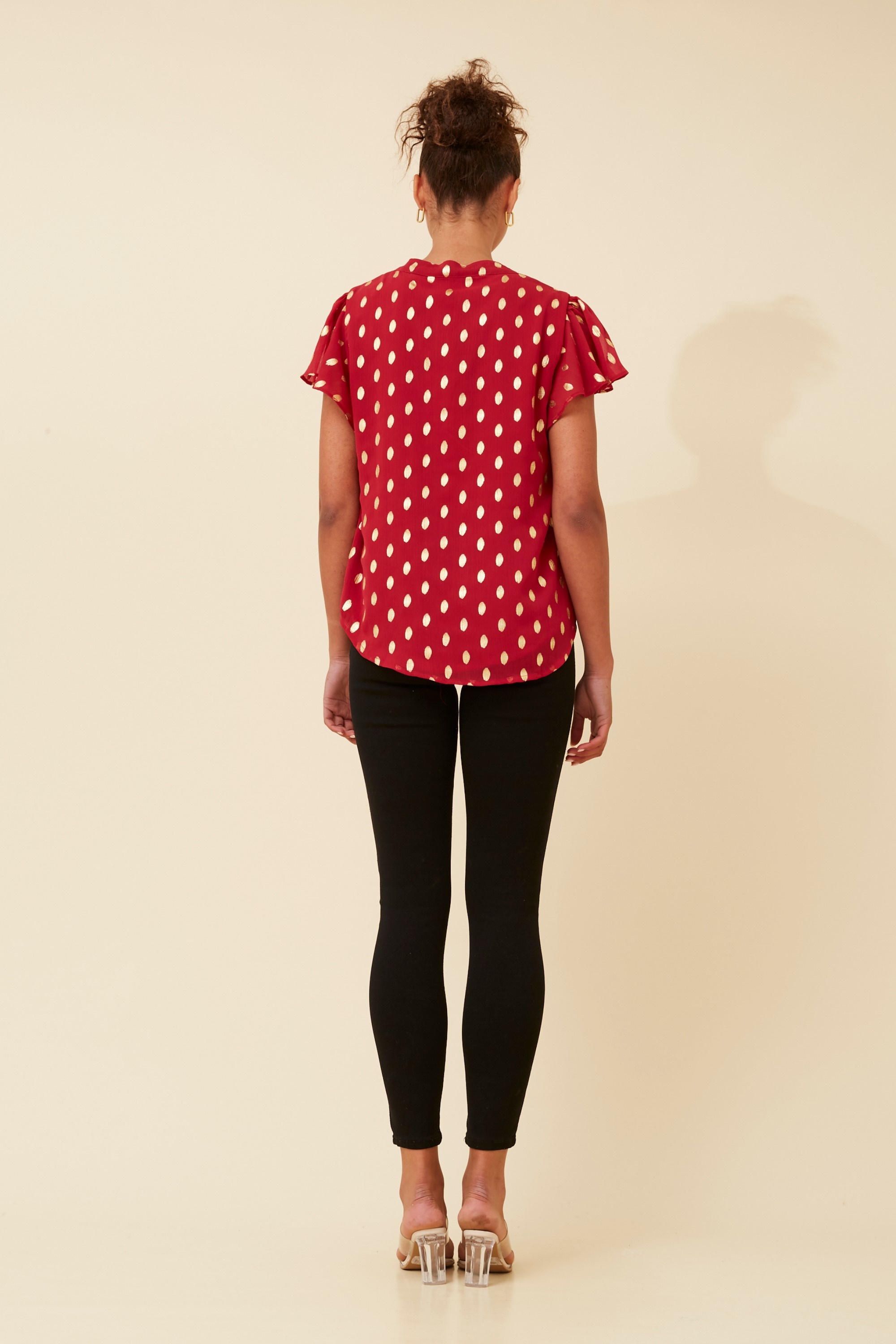 ROSALIND FOIL PRINT TOP