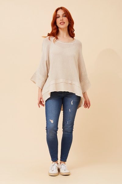ROSAMUND RAW EDGE TOP