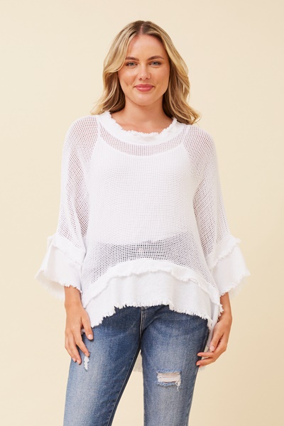 ROSAMUND RAW EDGE TOP