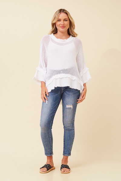 ROSAMUND RAW EDGE TOP