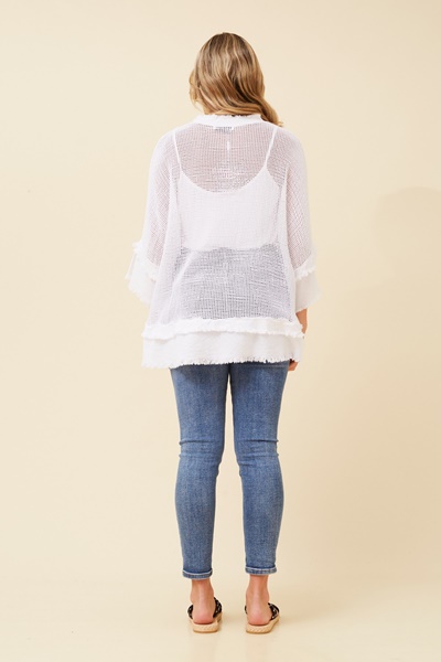 ROSAMUND RAW EDGE TOP