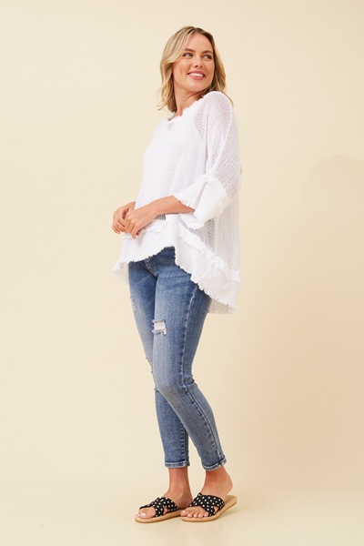 ROSAMUND RAW EDGE TOP