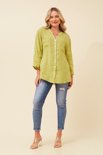 ROSEANNE SEQUIN LINEN SHIRT