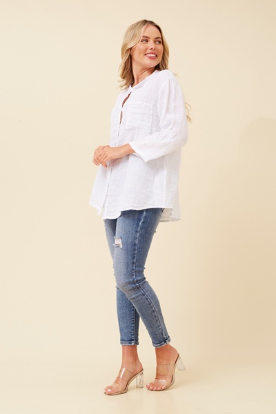 ROSEANNE SEQUIN LINEN SHIRT