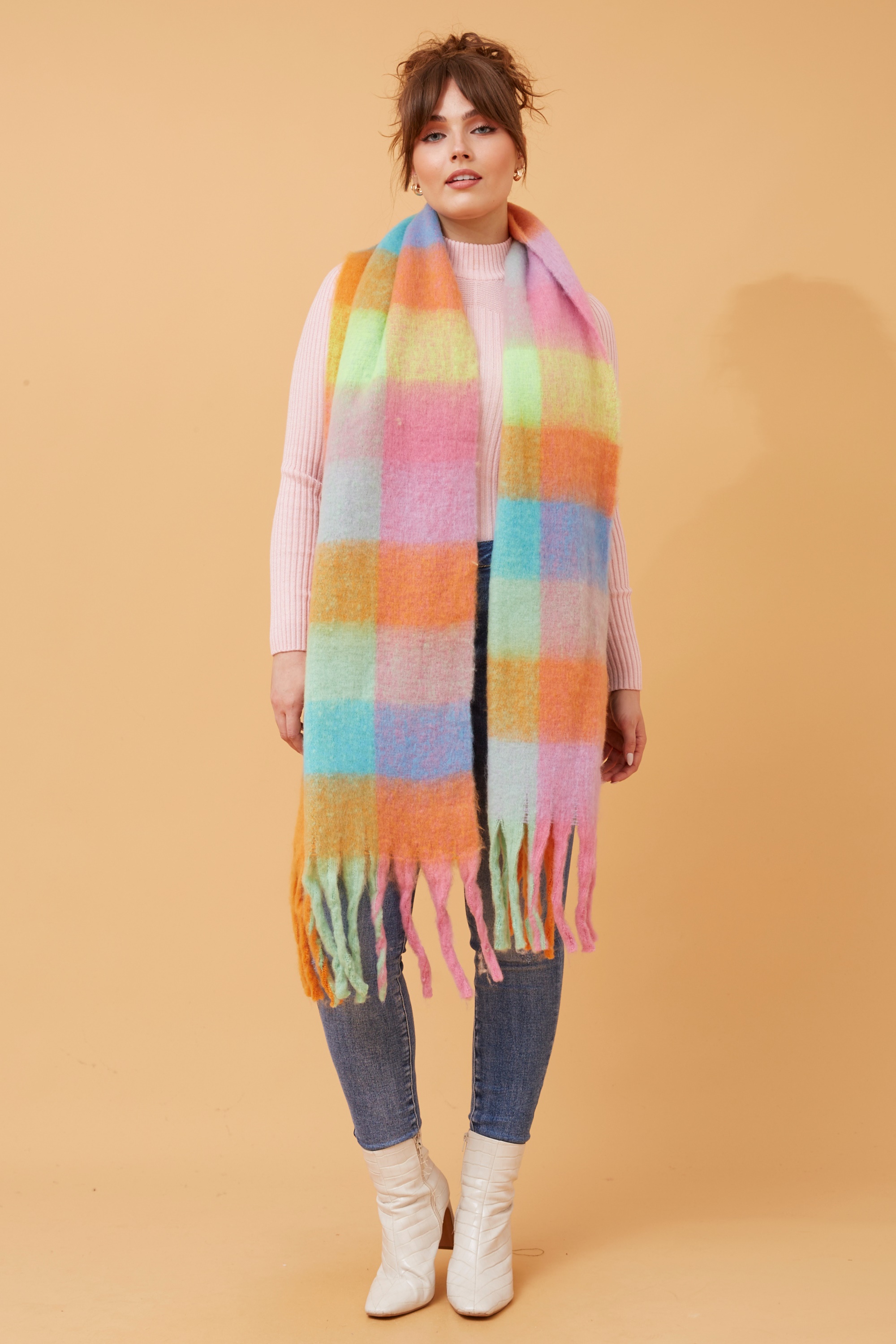 ROSELLA CHECKED SCARF