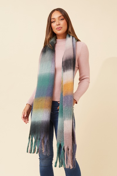 ROSELLA CHECKED SCARF