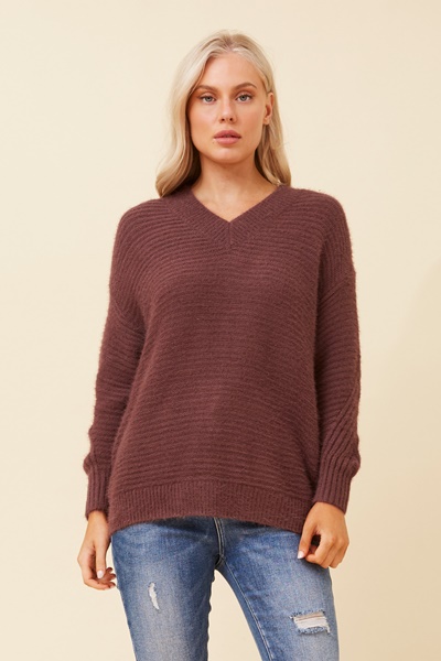 ROSELYN EYELASH KNIT PULLOVER