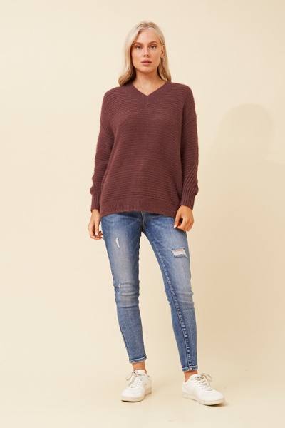 ROSELYN EYELASH KNIT PULLOVER