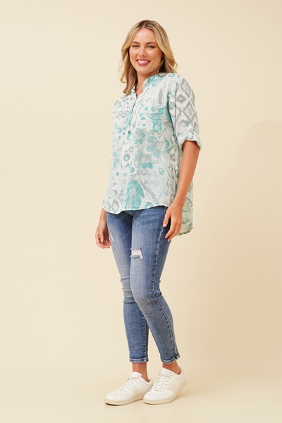 ROSETTA ABSTRACT PRINT SHIRT