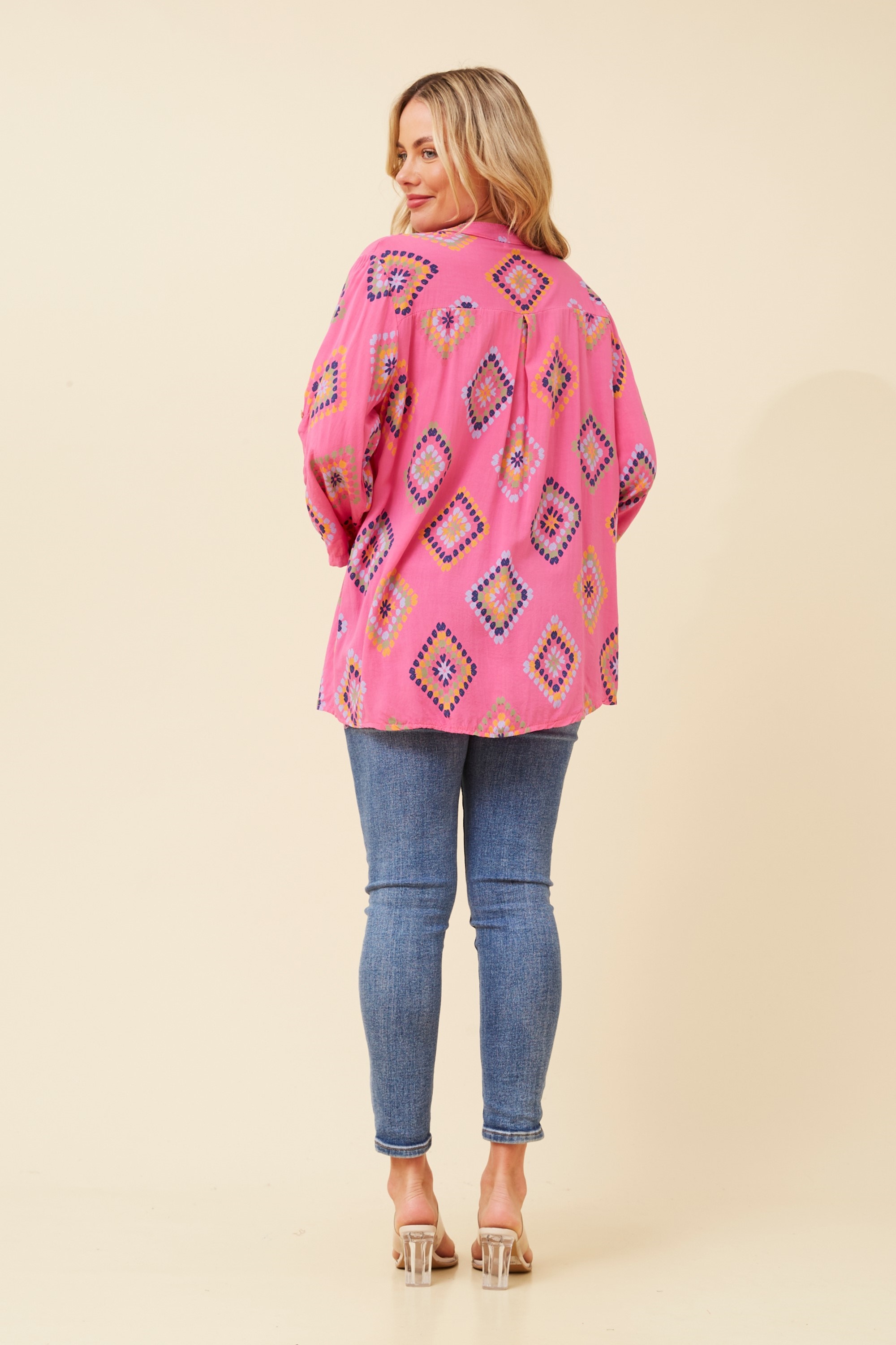 ROSETTA ABSTRACT PRINT TOP