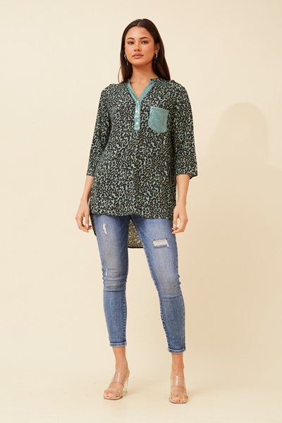 ROSETTA ANIMAL PRINT SHIRT