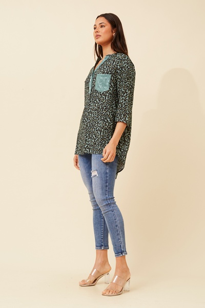 ROSETTA ANIMAL PRINT SHIRT