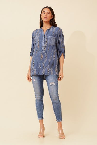 ROSETTA ANIMAL PRINT SHIRT