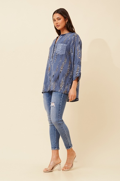 ROSETTA ANIMAL PRINT SHIRT